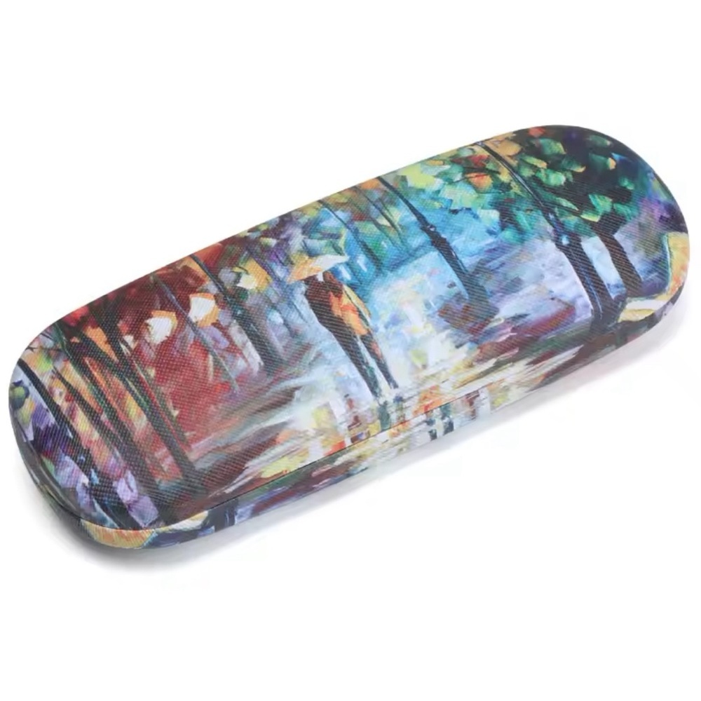 Hard Shell Eyeglasses Case with Oil Painting Print Multicolor​